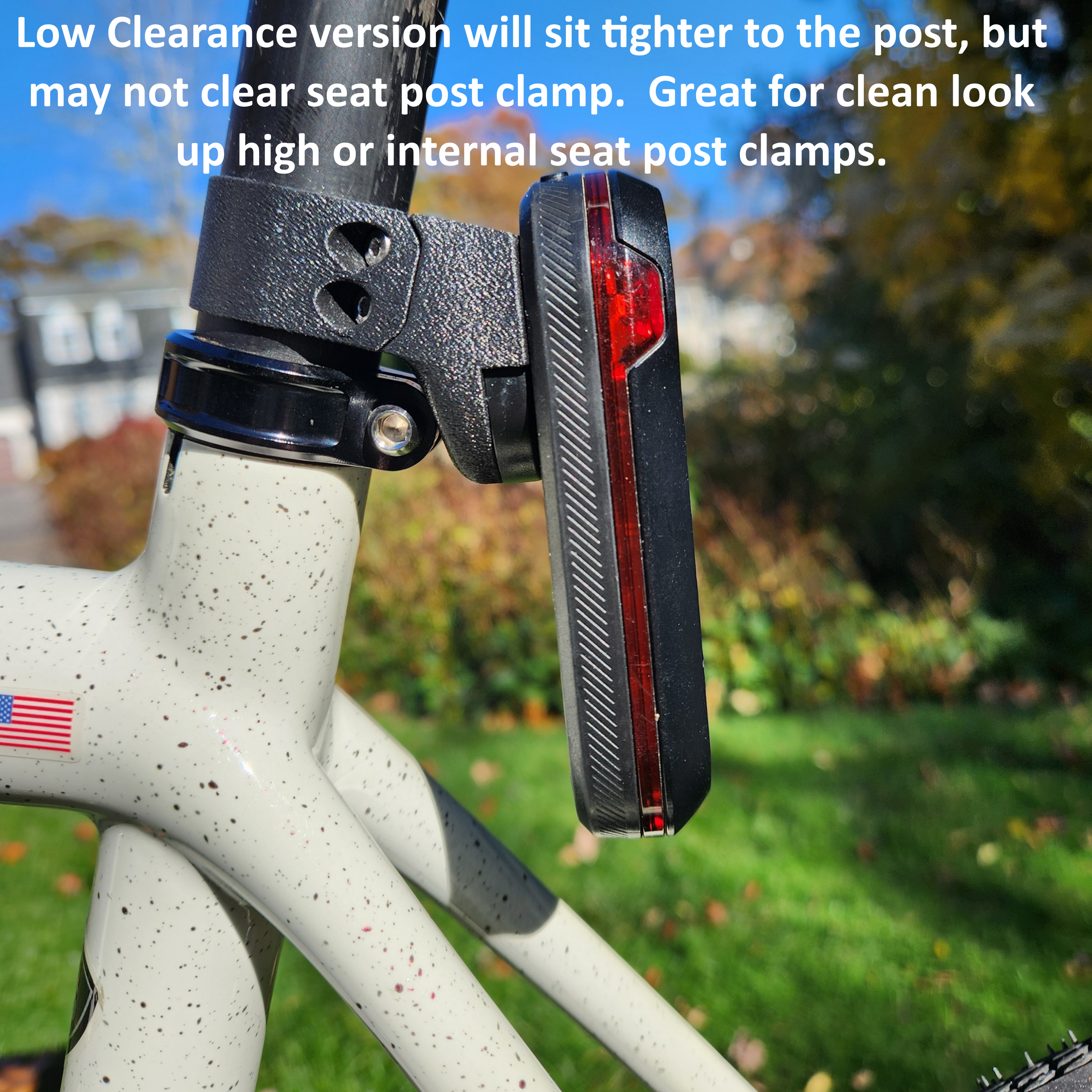 27.2mm round low clearance
Specialized
Diverge
Crux
Ruby
Aethos
Sirrus
Cervelo
R2
Aspero
Enve
Mog
Cannondale
Topstone (27.2mm Round)
CAAD (27.2mm Round)
Synapse (27.2mm Round)
Synapse (25.4mm Round)
SuperSix EVO (25.4mm Round)
Canyon
Endurace 27.2mm Round
BMC
Teammachine 27.2mm Round
Roadmachine Round
Polygon
Helios C
Helios LT9
Strattos S
Strattos S Carbon
Factor
Aluto
27.2mm Round
Radar mount
Garmin Varia RTL515
Wahoo Trackr
Magene L508
Bryton Gardia
Cycplus L7
iGPSport SR mini and SR30