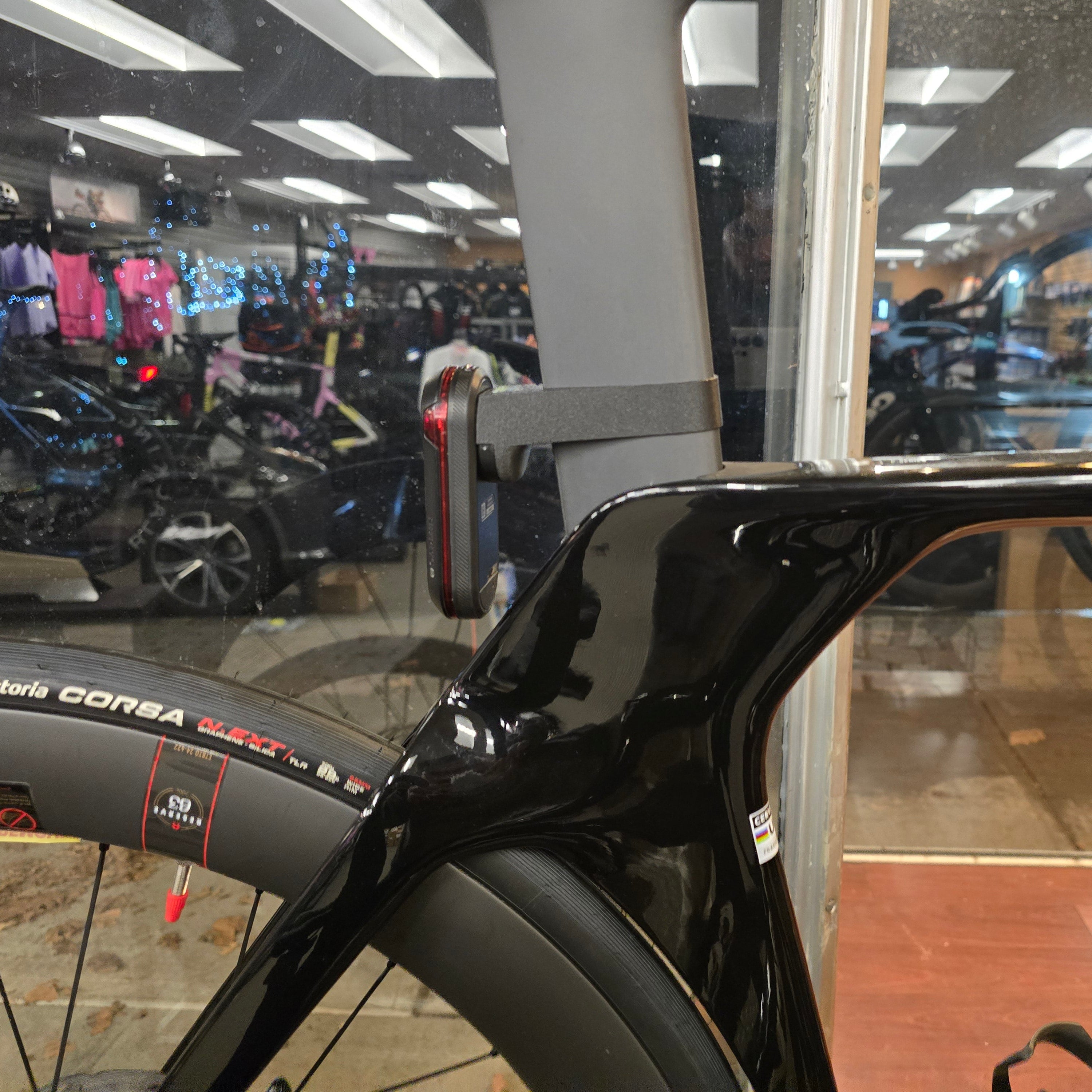 Cervelo
Pseries
P5
Radar mount
Garmin Varia RTL515
Wahoo Trackr
Magene L508
Bryton Gardia
Cycplus L7
iGPSport SR mini and SR30