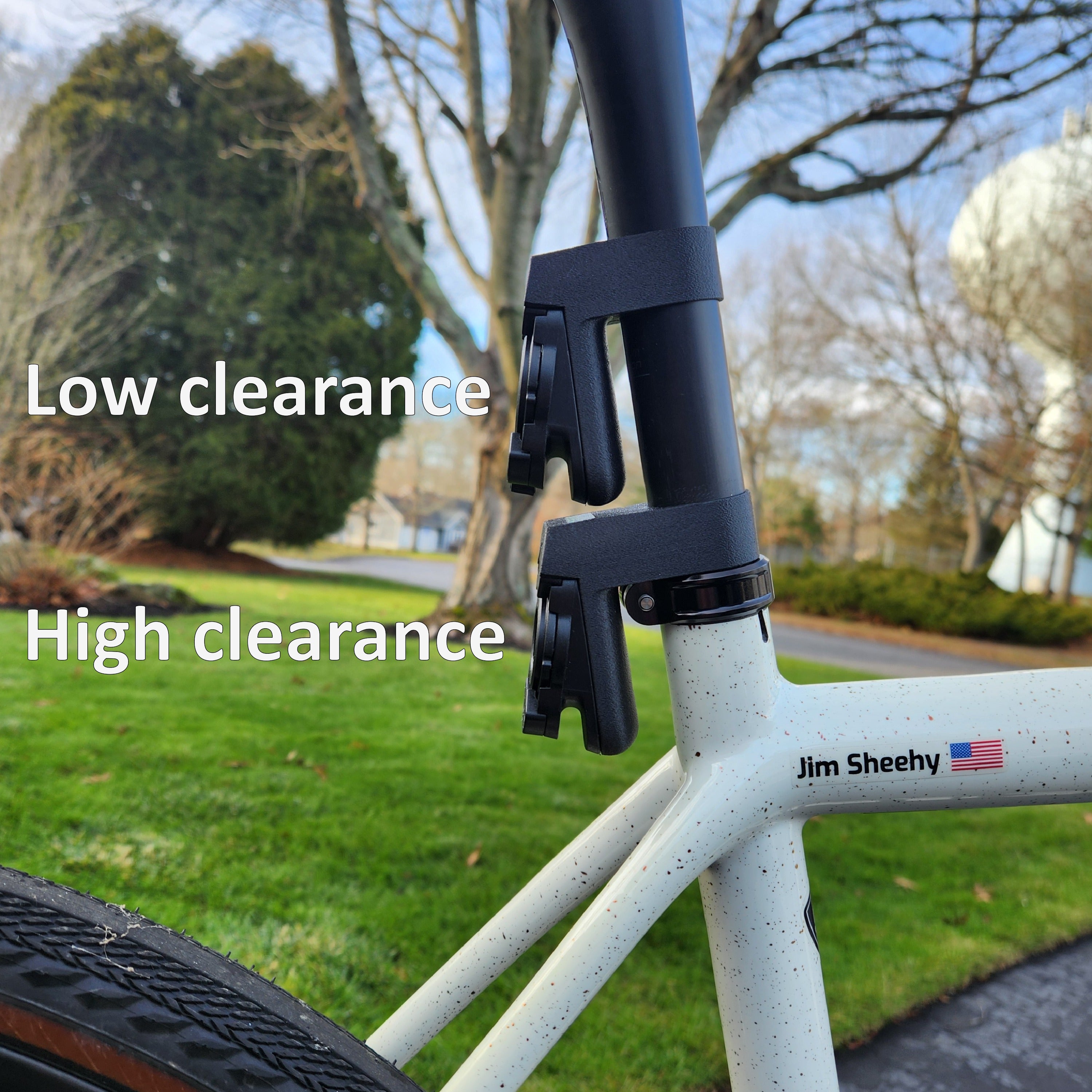 27.2mm round post
Low clearance
High clearance
Radar mount
Garmin Varia RCT715 with camera